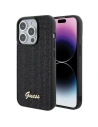 Etui Guess GUHCP15LPMSDGSK Apple iPhone 15 Pro hardcase Disco Metal Script negru/black