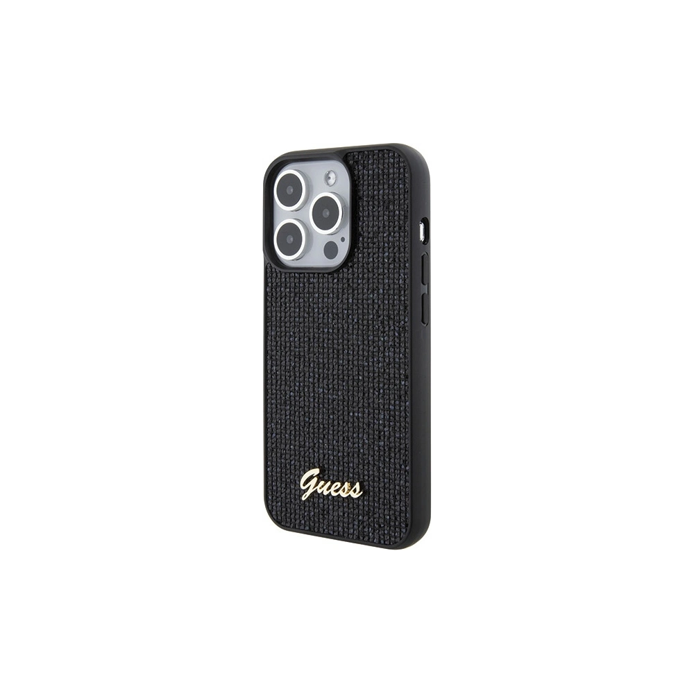 Hurtownia GSM - Etui Guess GUHCP15LPMSDGSK Apple iPhone 15 Pro hardcase Disco Metal Script negru/black - GUE2820 - {ean13} - Hurt