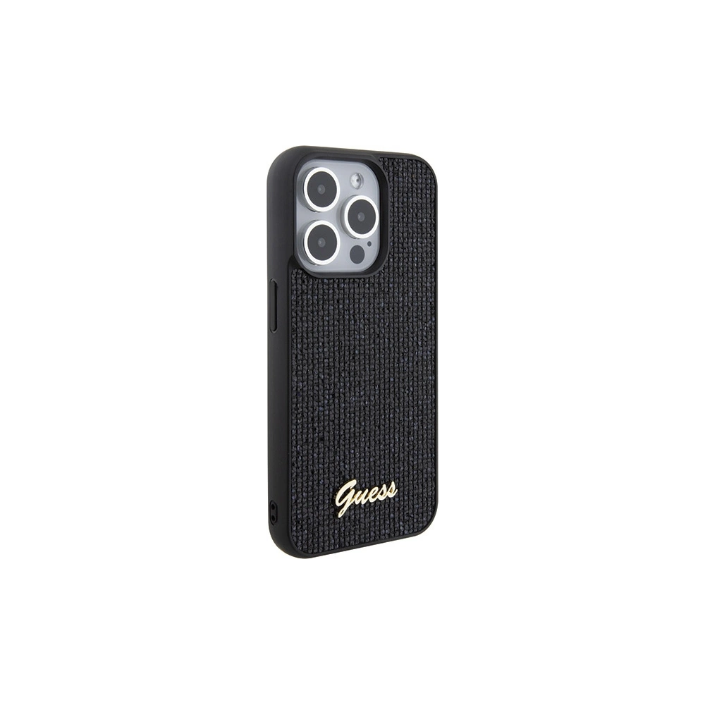 Hurtownia GSM - Etui Guess GUHCP15LPMSDGSK Apple iPhone 15 Pro hardcase Disco Metal Script negru/black - GUE2820 - {ean13} - Hurt