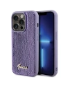 Etui Guess GUHCP15LPSFDGSU Apple iPhone 15 Pro hardcase Sequin Script Metal fialový/purple