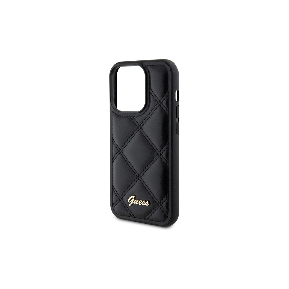 Hurtownia GSM - Etui Guess GUHCP15LPSQSQSK Apple iPhone 15 Pro hardcase cu logo metalic matlasat negru/black - GUE2824 - {ean13} - Hurt