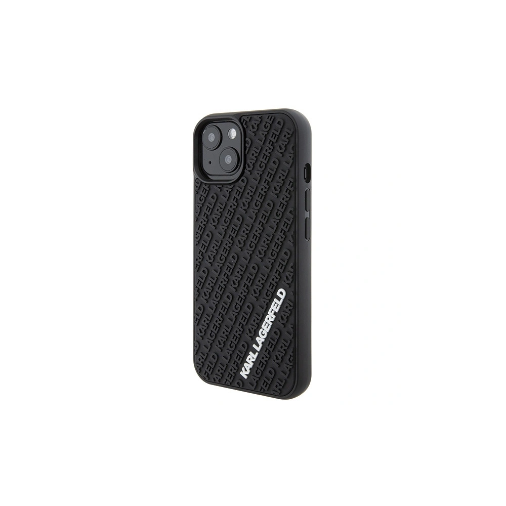 Wholesale Karl Lagerfeld KLHCP15S3DMKRLK Apple iPhone 15 hardcase 3D Rubber Multi Logo black - KLD1659 - {ean13} - Hurt