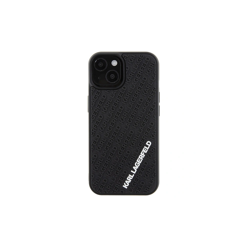 Hurtownia GSM - Etui Karl Lagerfeld KLHCP15S3DMKRLK Apple iPhone 15 hardcase 3D Rubber Multi Logo černý/black - KLD1659 - {ean13} - Hurt