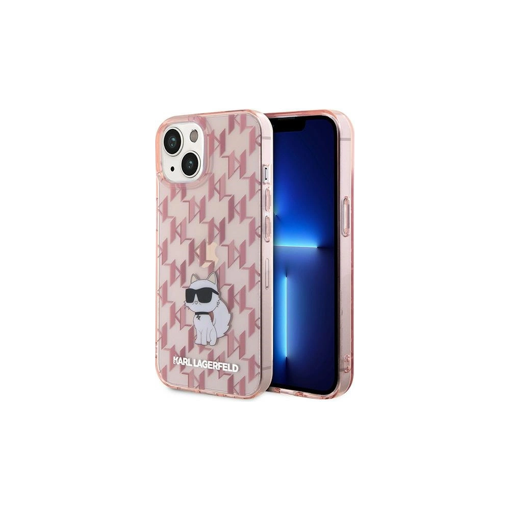 Hurtownia GSM - Etui Karl Lagerfeld KLHCP15SHNCMKLP Apple iPhone 15 hardcase Monogram Choupette roz/roz - KLD1660 - {ean13} - Hurt
