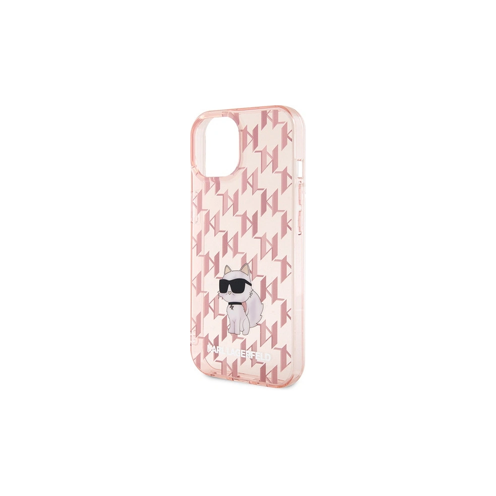 Hurtownia GSM - Etui Karl Lagerfeld KLHCP15SHNCMKLP Apple iPhone 15 hardcase Monogram Choupette roz/roz - KLD1660 - {ean13} - Hurt