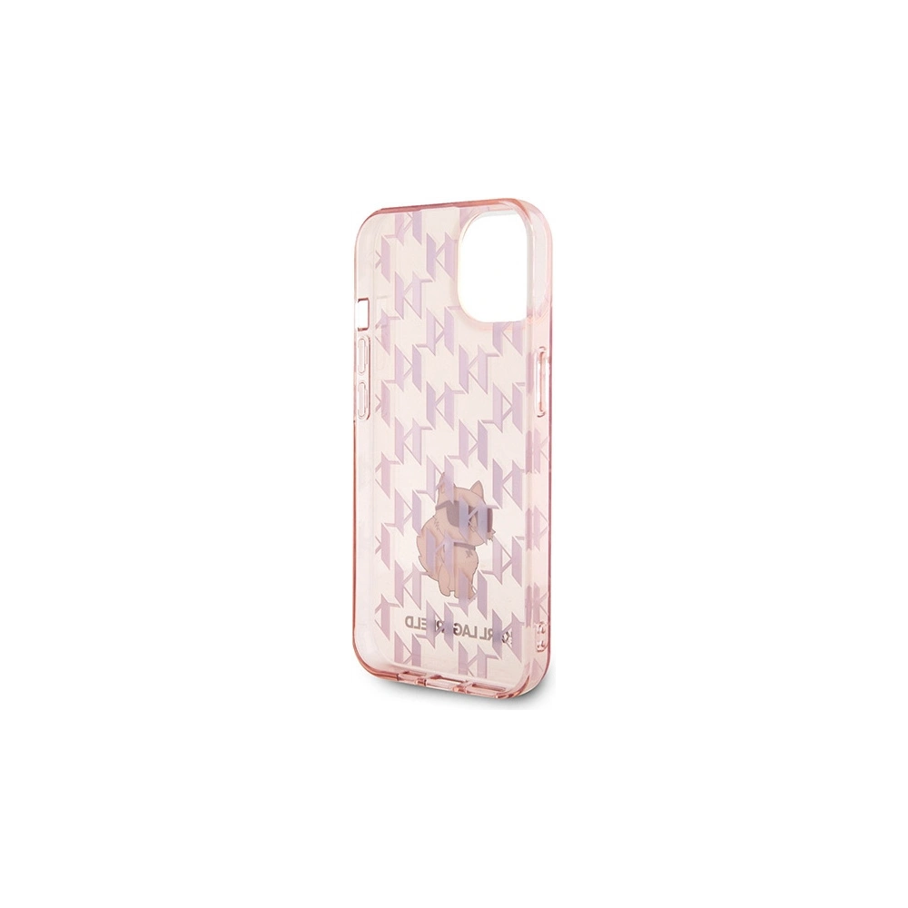 Hurtownia GSM - Etui Karl Lagerfeld KLHCP15SHNCMKLP Apple iPhone 15 hardcase Monogram Choupette roz/roz - KLD1660 - {ean13} - Hurt