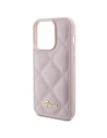 Wholesale Guess GUHCP15LPSQSQSP Apple iPhone 15 Pro hardcase Quilted Metal Logo pink - GUE2825 - {ean13} - Hurt
