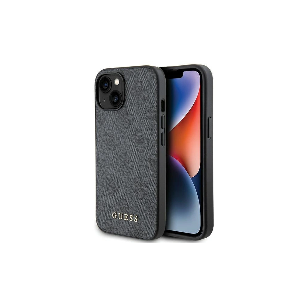 Wholesale Guess GUHCP15MG4GFGR Apple iPhone 15 Plus / 14 Plus hard case 4G Metal Gold Logo grey - GUE2828 - {ean13} - Hurt