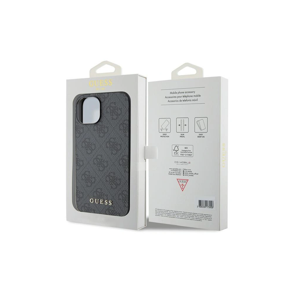Hurtownia GSM - Etui Guess GUHCP15MG4GFGR Apple iPhone 15 Plus / 14 Plus hard case 4G Metal Gold Logo szary/grey - GUE2828 - {ean13} - Hurt