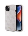 Etui Guess GUHCP15MG4GFPI Apple iPhone 15 Plus / 14 Plus tvrdý kryt 4G Metal Gold Logo růžový/pink