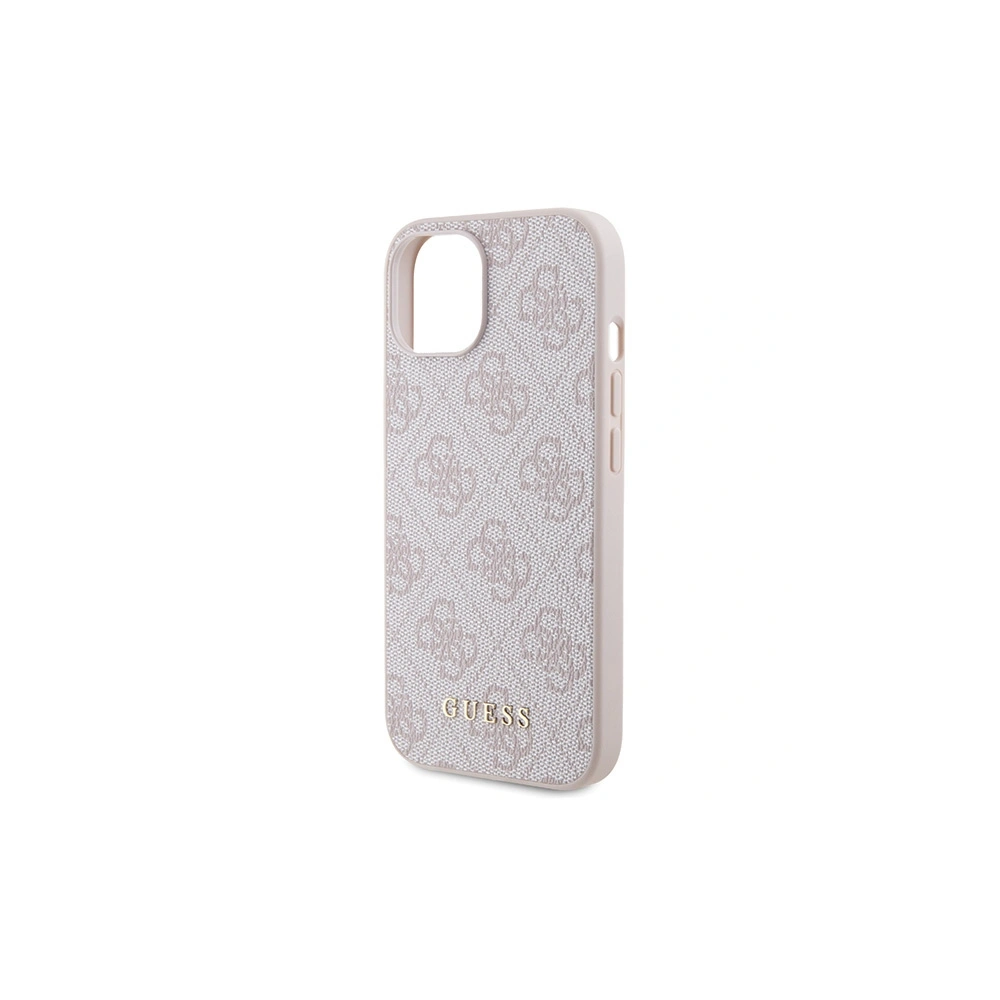 Wholesale Guess GUHCP15MG4GFPI Apple iPhone 15 Plus / 14 Plus hard case 4G Metal Gold Logo pink - GUE2829 - {ean13} - Hurt