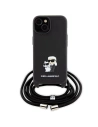 Hurtownia GSM - Etui Karl Lagerfeld KLHCP15SSAKCPSK Apple iPhone 15 kemény tok Crossbody Saffiano Metal Pin Karl & Choupette fekete/black - KLD1663 - {ean13} - Hurt