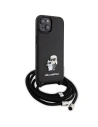 Hurtownia GSM - Etui Karl Lagerfeld KLHCP15SSAKCPSK Apple iPhone 15 kemény tok Crossbody Saffiano Metal Pin Karl & Choupette fekete/black - KLD1663 - {ean13} - Hurt