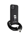 Hurtownia GSM - Etui Karl Lagerfeld KLHCP15SSASKNPSK Apple iPhone 15 hardcase Crossbody Saffiano Monogram Metal Pin Karl & Choupette negru/black - KLD1664 - {ean13} - Hurt