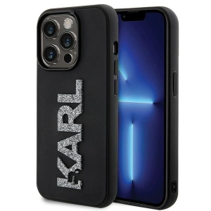 Hurtownia GSM - Case Karl Lagerfeld KLHCP15X3DMBKCK Apple iPhone 15 Pro Max Hardcase 3D Gummi Glitzer Logo schwarz/black - KLD1665 - {ean13} - Hurt