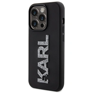 Hurtownia GSM - Case Karl Lagerfeld KLHCP15X3DMBKCK Apple iPhone 15 Pro Max Hardcase 3D Gummi Glitzer Logo schwarz/black - KLD1665 - {ean13} - Hurt