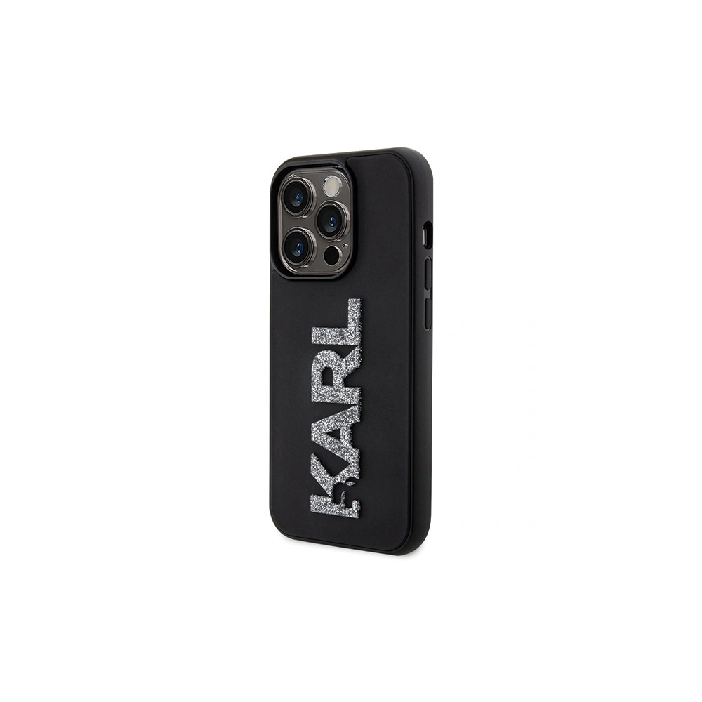 Hurtownia GSM - Etui Karl Lagerfeld KLHCP15X3DMBKCK Apple iPhone 15 Pro Max kemény tok 3D Gumi Csillám Logó fekete/black - KLD1665 - {ean13} - Hurt