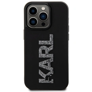 Hurtownia GSM - Case Karl Lagerfeld KLHCP15X3DMBKCK Apple iPhone 15 Pro Max Hardcase 3D Gummi Glitzer Logo schwarz/black - KLD1665 - {ean13} - Hurt