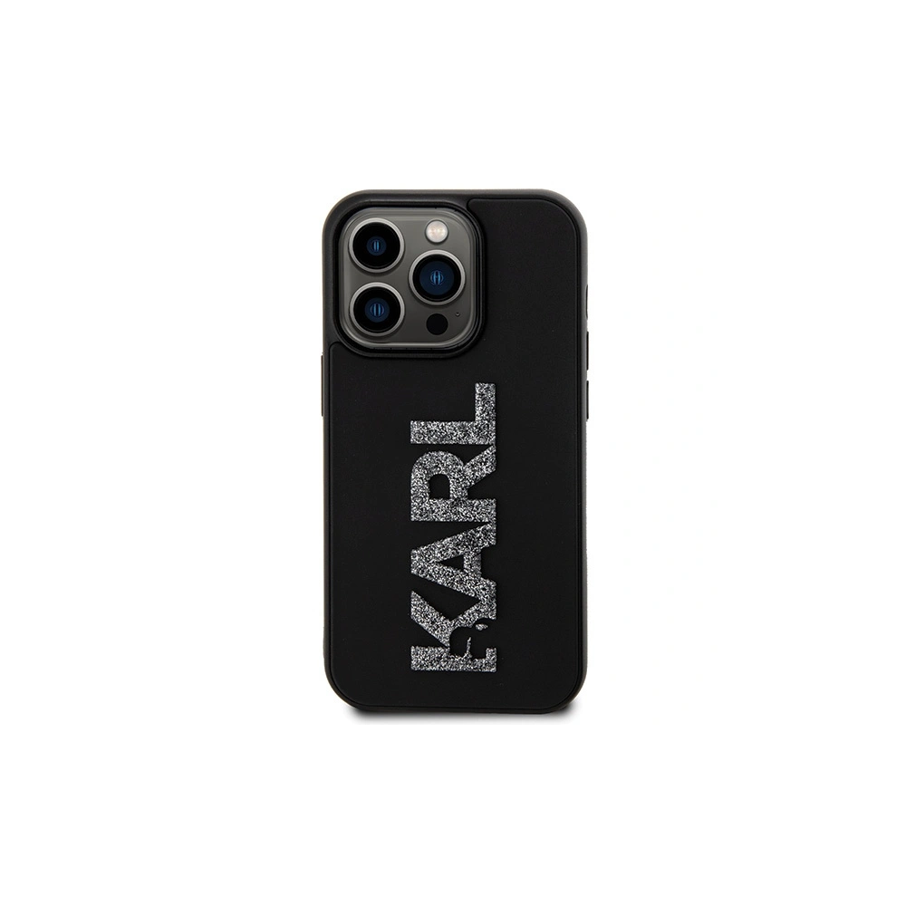 Hurtownia GSM - Etui Karl Lagerfeld KLHCP15X3DMBKCK Apple iPhone 15 Pro Max kemény tok 3D Gumi Csillám Logó fekete/black - KLD1665 - {ean13} - Hurt