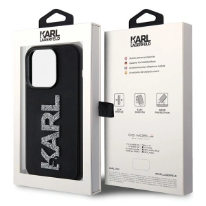 Hurtownia GSM - Etui Karl Lagerfeld KLHCP15X3DMBKCK Apple iPhone 15 Pro Max hardcase 3D Rubber Glitter Logo černý/black - KLD1665 - {ean13} - Hurt