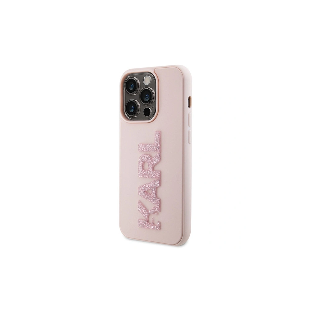 Hurtownia GSM - Etui Karl Lagerfeld KLHCP15X3DMBKCP Apple iPhone 15 Pro Max hardcase 3D Rubber Glitter Logo roz/pink - KLD1666 - {ean13} - Hurt