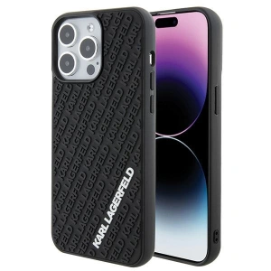 Hurtownia GSM - Etui Karl Lagerfeld KLHCP15X3DMKRLK Apple iPhone 15 Pro Max hardcase 3D Rubber Multi Logo negru/black - KLD1667 - {ean13} - Hurt