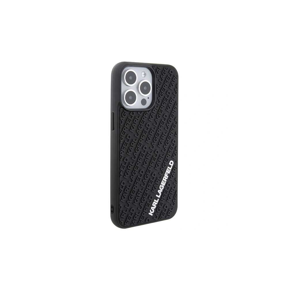 Hurtownia GSM - Case Karl Lagerfeld KLHCP15X3DMKRLK Apple iPhone 15 Pro Max Hardcase 3D Gummi Multi-Logo schwarz/black - KLD1667 - {ean13} - Hurt