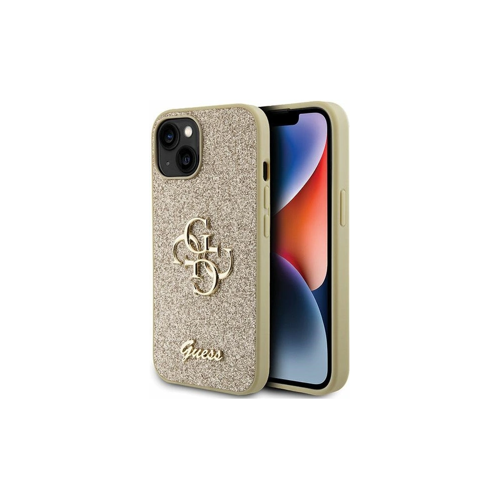 Hurtownia GSM - Etui Guess GUHCP15MHG4SGD Apple iPhone 15 Plus / 14 Plus hardcase Glitter Script Big 4G złoty/gold - GUE2830 - {ean13} - Hurt