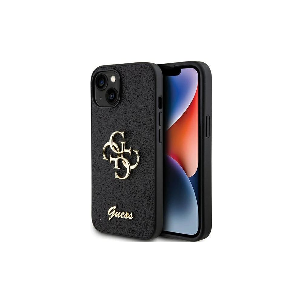Hurtownia GSM - Etui Guess GUHCP15MHG4SGK Apple iPhone 15 Plus / 14 Plus hardcase Glitter Script Big 4G negru/black - GUE2831 - {ean13} - Hurt
