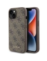 Etui Guess GUHCP15SG4GFBR Apple iPhone 15 husă rigidă 4G Metal Gold Logo maro/brown