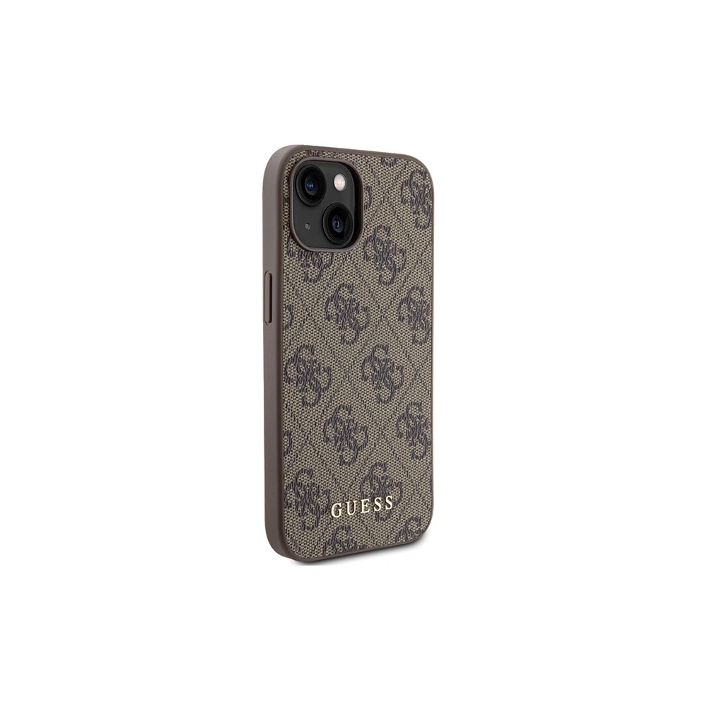 Hurtownia GSM - Etui Guess GUHCP15SG4GFBR Apple iPhone 15 husă rigidă 4G Metal Gold Logo maro/brown - GUE2834 - {ean13} - Hurt
