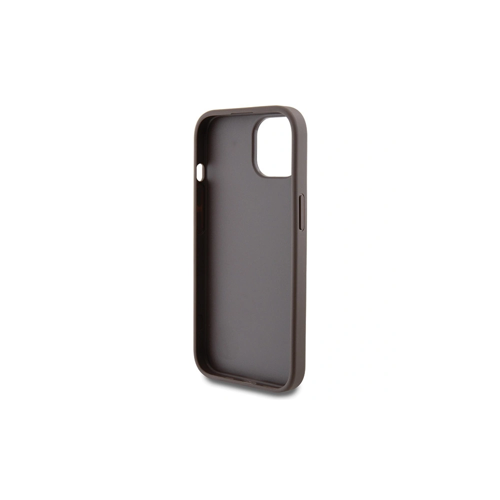 Hurtownia GSM - Case Guess GUHCP15SG4GFBR Apple iPhone 15 Hartschale 4G Metall Gold Logo braun/brown - GUE2834 - {ean13} - Hurt
