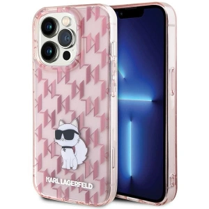 Hurtownia GSM - Etui Karl Lagerfeld KLHCP15XHNCMKLP Apple iPhone 15 Pro Max hardcase Monogram Choupette różowy/pink - KLD1668 - {ean13} - Hurt
