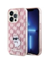 Etui Karl Lagerfeld KLHCP15XHNCMKLP Apple iPhone 15 Pro Max hardcase Monogram Choupette roz/roz