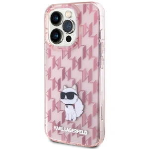 Hurtownia GSM - Etui Karl Lagerfeld KLHCP15XHNCMKLP Apple iPhone 15 Pro Max hardcase Monogram Choupette różowy/pink - KLD1668 - {ean13} - Hurt