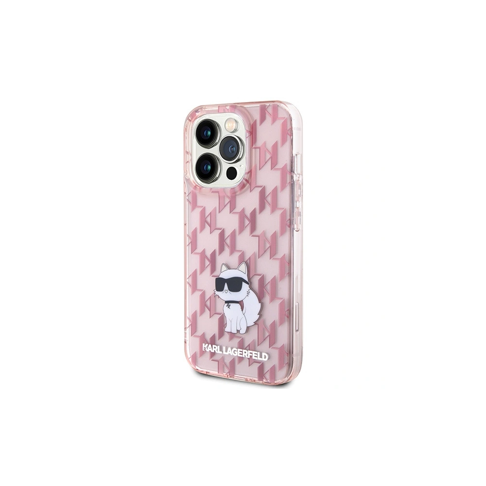 Hurtownia GSM - Etui Karl Lagerfeld KLHCP15XHNCMKLP Apple iPhone 15 Pro Max hardcase Monogram Choupette różowy/pink - KLD1668 - {ean13} - Hurt