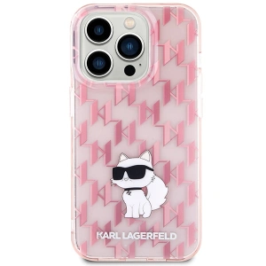Hurtownia GSM - Etui Karl Lagerfeld KLHCP15XHNCMKLP Apple iPhone 15 Pro Max hardcase Monogram Choupette růžový/pink - KLD1668 - {ean13} - Hurt