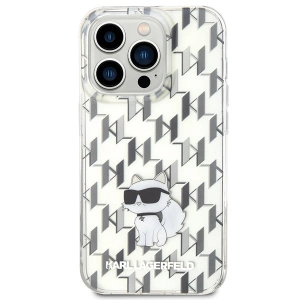 Wholesale Karl Lagerfeld KLHCP15XHNCMKLT Apple iPhone 15 Pro Max hardcase Monogram Choupette transparent - KLD1669 - {ean13} - Hurt
