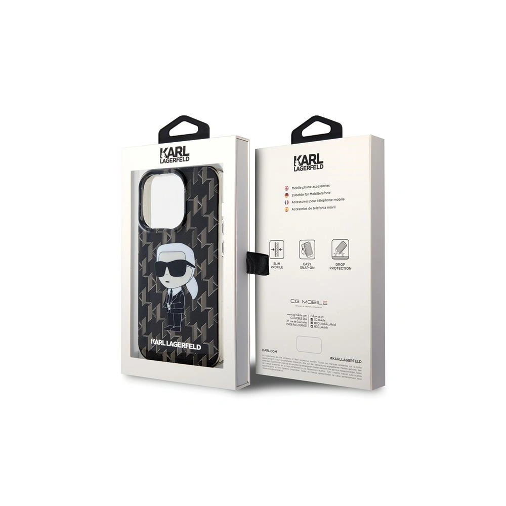 Wholesale Karl Lagerfeld KLHCP15XHNKMKLK Apple iPhone 15 Pro Max hardcase Monogram Ikonik transparent - KLD1670 - {ean13} - Hurt