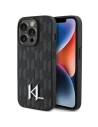 Hurtownia GSM - Etui Karl Lagerfeld KLHCP15XPKLPKLK Apple iPhone 15 Pro Max hardcase din piele Monogram Hot Stamp Metal Logo negru/black - KLD1671 - {ean13} - Hurt
