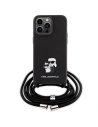Hurtownia GSM - Etui Karl Lagerfeld KLHCP15XSAKCPSK Apple iPhone 15 Pro Max hardcase Crossbody Saffiano Metal Pin Karl & Choupette černý/black - KLD1672 - {ean13} - Hurt