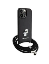 Hurtownia GSM - Etui Karl Lagerfeld KLHCP15XSAKCPSK Apple iPhone 15 Pro Max hardcase Crossbody Saffiano Metal Pin Karl & Choupette negru/black - KLD1672 - {ean13} - Hurt
