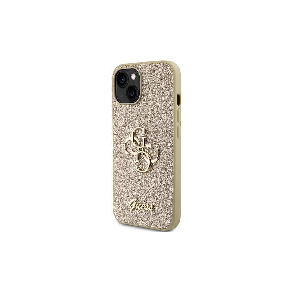 Hurtownia GSM - Etui Guess GUHCP15SHG4SGD Apple iPhone 15 hardcase Glitter Script Big 4G aurie/gold - GUE2838 - {ean13} - Hurt