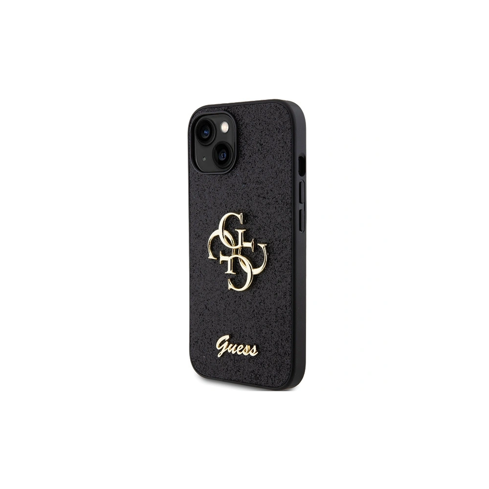 Hurtownia GSM - Etui Guess GUHCP15SHG4SGK Apple iPhone 15 hardcase Glitter Script Big 4G czarny/black - GUE2839 - {ean13} - Hurt