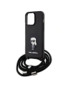 Hurtownia GSM - Etui Karl Lagerfeld KLHCP15XSASKNPSK Apple iPhone 15 Pro Max hardcase Crossbody Saffiano Monogram černý/black - KLD1673 - {ean13} - Hurt