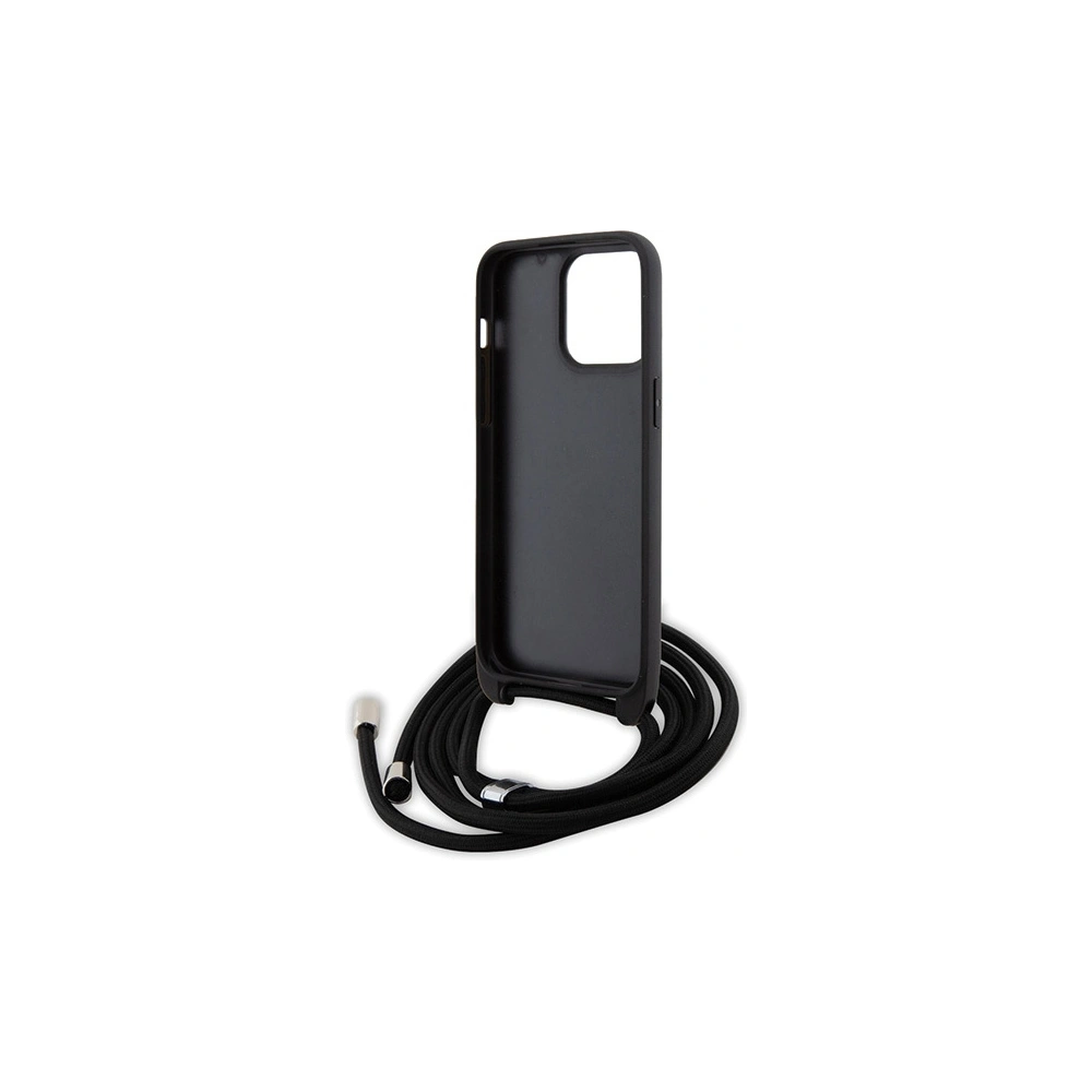 Wholesale Karl Lagerfeld KLHCP15XSASKNPSK Apple iPhone 15 Pro Max hardcase Crossbody Saffiano Monogram black - KLD1673 - {ean13} - Hurt