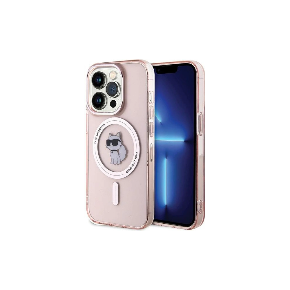 Hurtownia GSM - Etui Karl Lagerfeld KLHMP15LHFCCNOP Apple iPhone 15 Pro hardcase IML Choupette MagSafe roz/roz - KLD1674 - {ean13} - Hurt