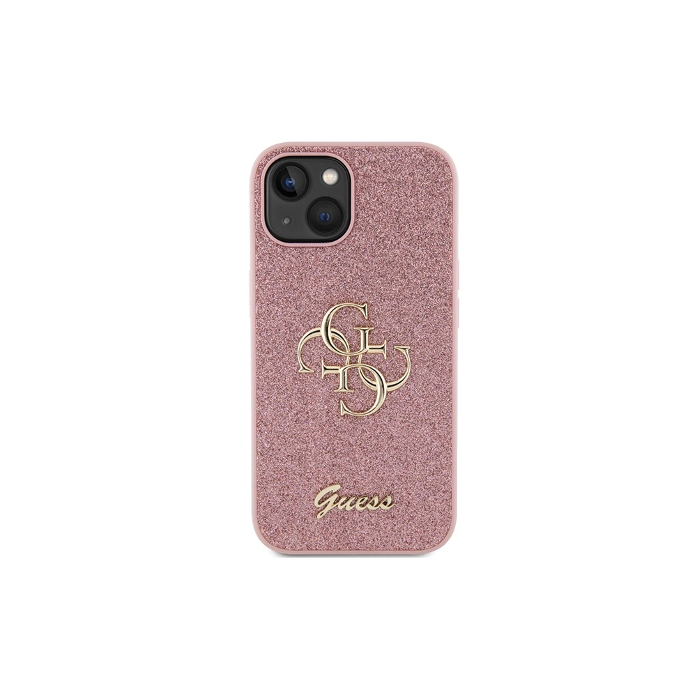 Hurtownia GSM - Etui Guess GUHCP15SHG4SGP Apple iPhone 15 hardcase Glitter Script Big 4G růžový/pink - GUE2840 - {ean13} - Hurt