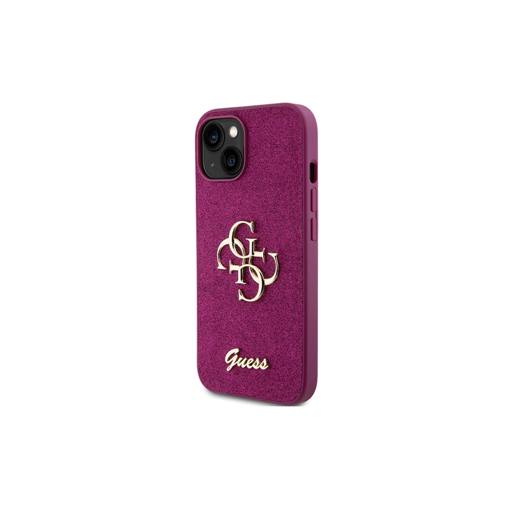 Hurtownia GSM - Etui Guess GUHCP15SHG4SGU Apple iPhone 15 hardcase Glitter Script Big 4G fioletowy/purple - GUE2841 - {ean13} - Hurt