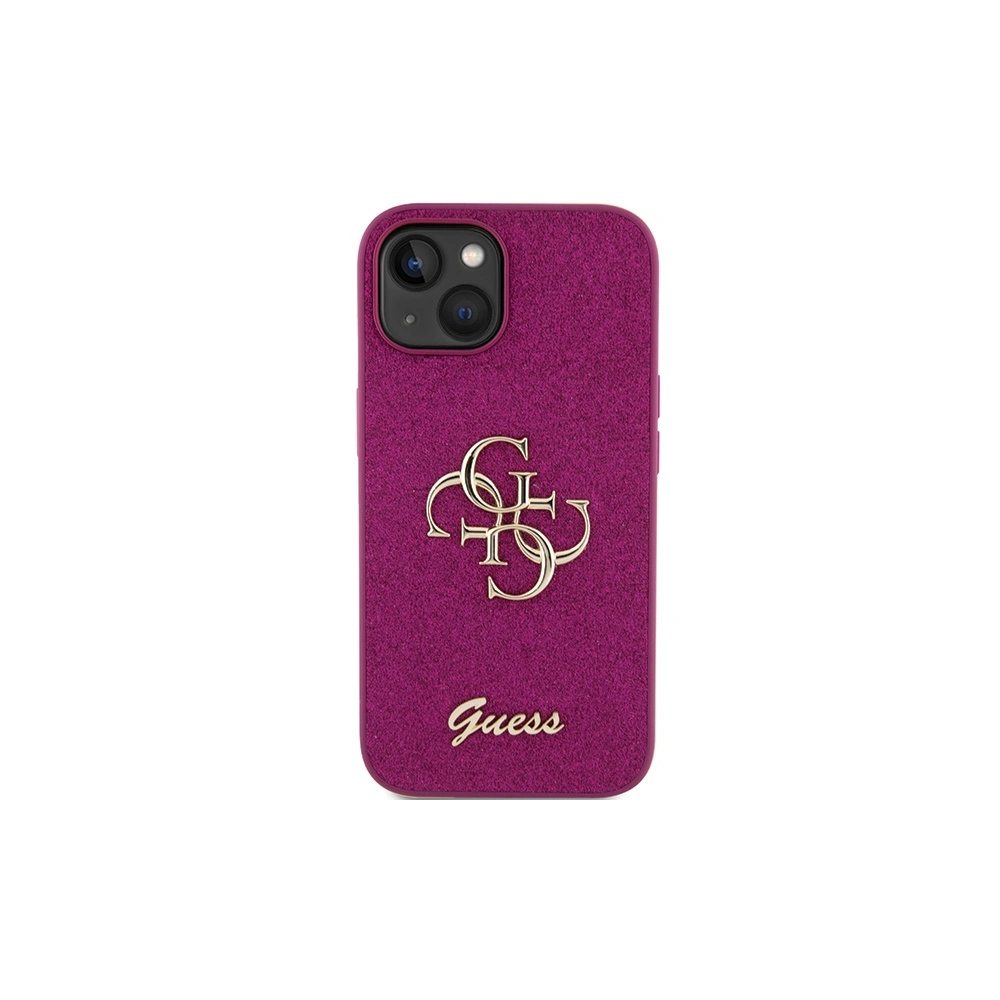 Hurtownia GSM - Etui Guess GUHCP15SHG4SGU Apple iPhone 15 hardcase Glitter Script Big 4G fioletowy/purple - GUE2841 - {ean13} - Hurt